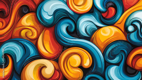 The concept of a graffiti wall can be utilized as an abstract background for creating artistic pop art backgrounds or backdrops