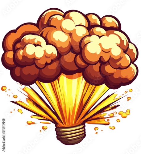 The stock features a retro light bulb collage on a transparent background, accompanied by a punk y2k light bulb collage element and a light bulb magazine clipping with a separate clipping path