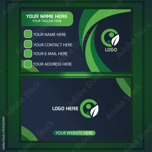 clean and minimalist business card design 