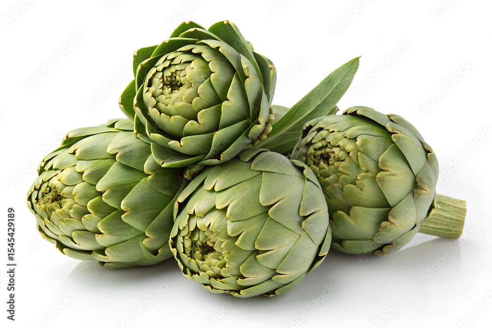 Fototapeta premium Fresh Green Artichokes A Culinary Delight