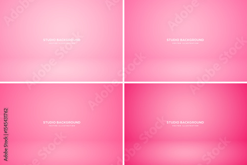 Empty studio abstract background, soft spotlight effect, smooth gradient and subtle stage lighting. Perfect for product showcases, presentations, branding, elegant display setup. Vector illustration