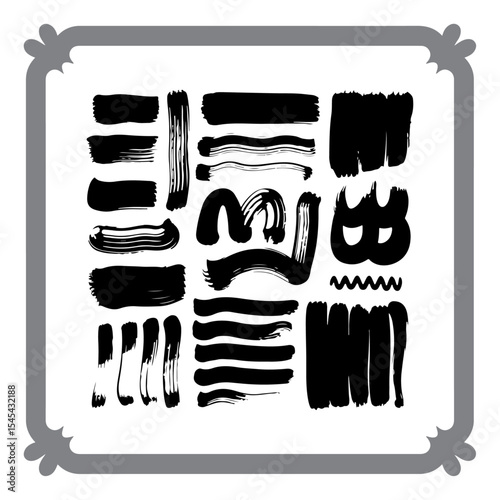 Hand-Drawn Ink Stains and Smudges
