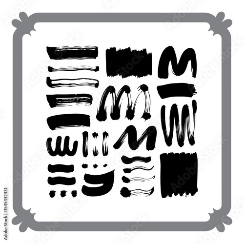 Hand-Drawn Ink Stains and Smudges
