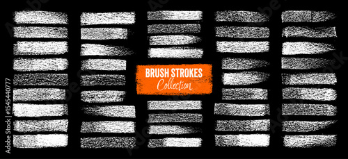 Grunge brush strokes, lines, ink smudges, hand-drawn scribble shapes. Handmade sketchy marks, acrylic stains, charcoal streaks. Paint textures, dry brush effect. Marker underline. Vector illustration