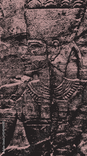 Egyptian hieroglyphics detail abstract no.2