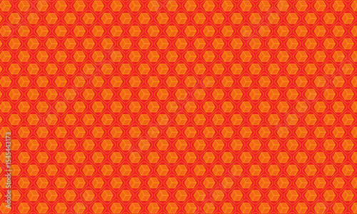 Seamless decorative pattern with hearts dots and circles on vintage pink background