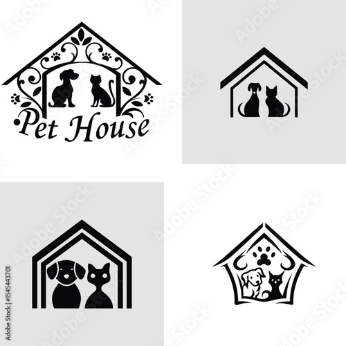 Pet House Logo Designs  Elegant & Simple Icons for Animal Lovers