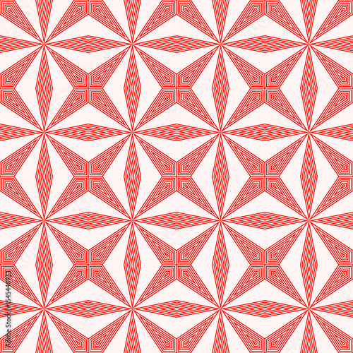 Rhombuses, chevrons, stars ornament. Seamless mosaic pattern. Diamonds backdrop. Tiles wallpaper. Ethnic motif. Geometric linear background. Digital paper. Geometrical textile print. Abstract design.