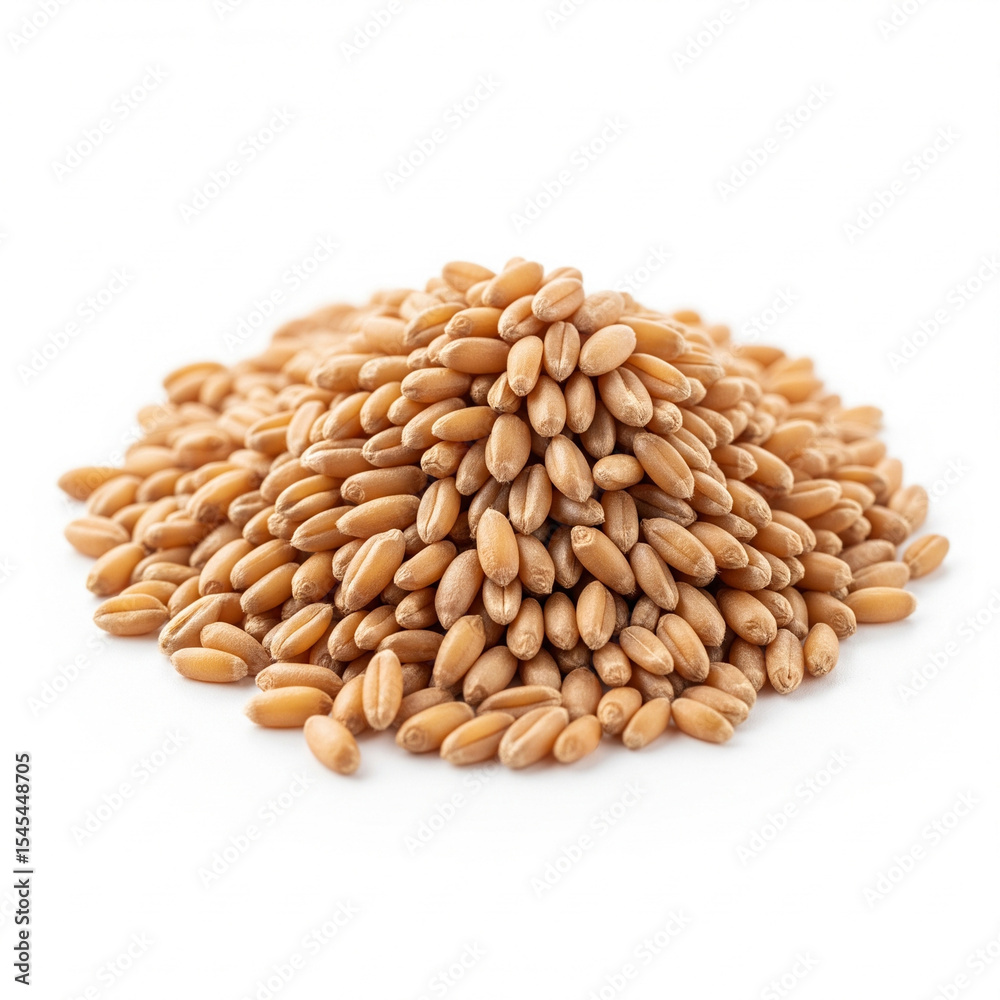 Wheat Germ Pile Isolated on White Background Wheat Germ Pile Isolated on White Background