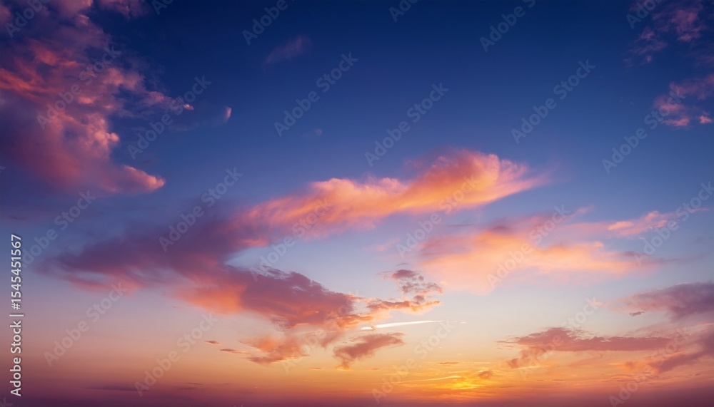 Obraz premium sky at sunset sky at sunrise clouds orange clouds cirrus clouds cumulus clouds sky gradient sky background at dusk twilight nightfall pink sky pink clouds sun environment background