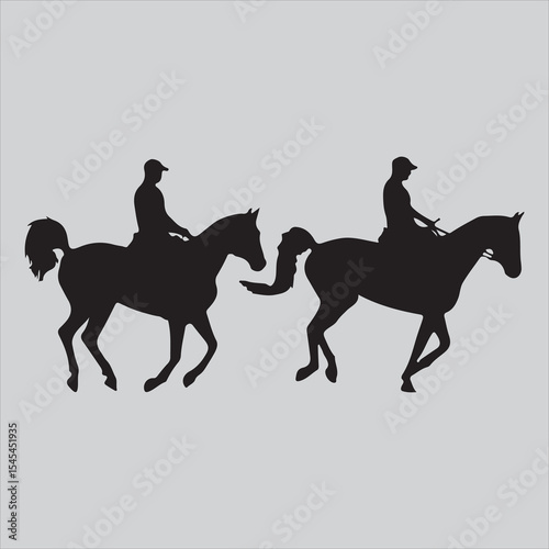 A vector silhouette of a wild west cowboy riding a running horse  cowboy, horse, vector, running, hat, riding, wild west, illustration, outline, rodeo, sport, animal, clip art, equestrian, lifestyles,