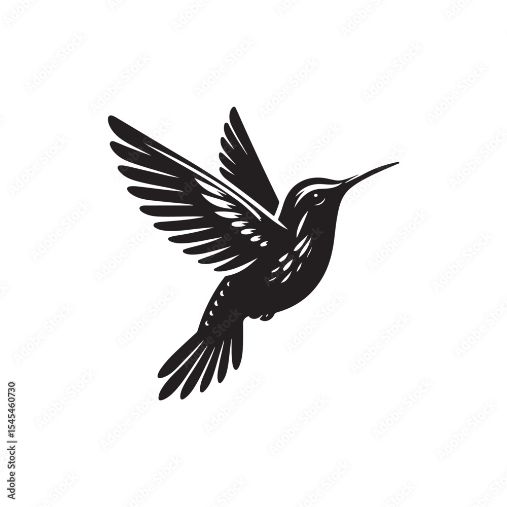 Fototapeta premium Humming Bird Vector (3).eps