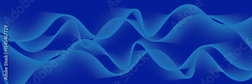 Abstract blue background. Modern simple blue geometric design. Minimal shapes. Suit for booklet, brochure, banner, poster, website, flyer, cover, corporate, backdrop. Vector