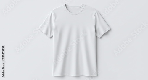Blank White T-Shirt Mockup Perfect for Design Presentations and E-commerce