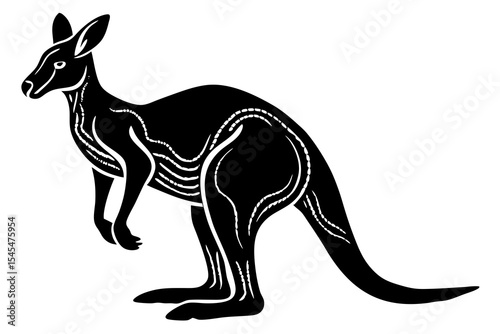 kangaroo vector illustration