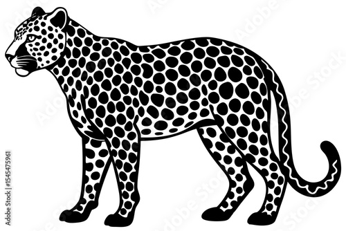 leopard vinyl ready vector illustration