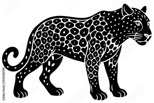 leopard vinyl ready vector illustration