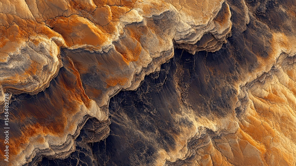 Obraz premium Abstract layered rock formations