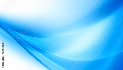 Blue background with smooth curved lines and soft gradient light.