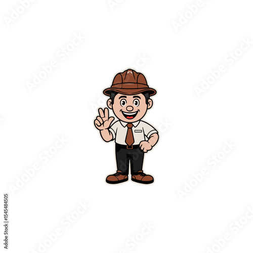 Detective Cartoon Character Classic Fedora Look