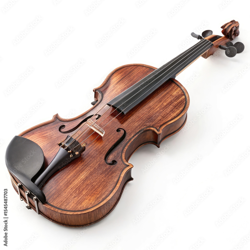 Fototapeta premium violin on white background