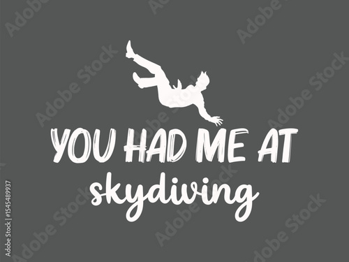 Skydiving love story tee design perfect shirt for jumpers who fell hard