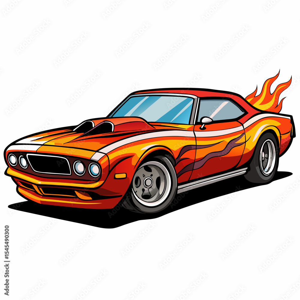 Naklejka premium sports car isolated