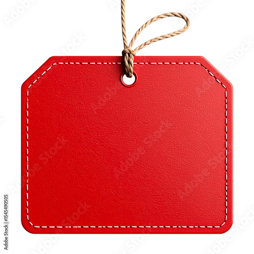 Red tag mockup blank price tag sale tag gift tag product tag marketing tag promotion tag discount tag