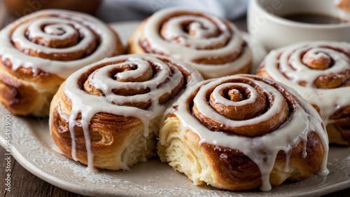 Gooey cinnamon rolls with icing