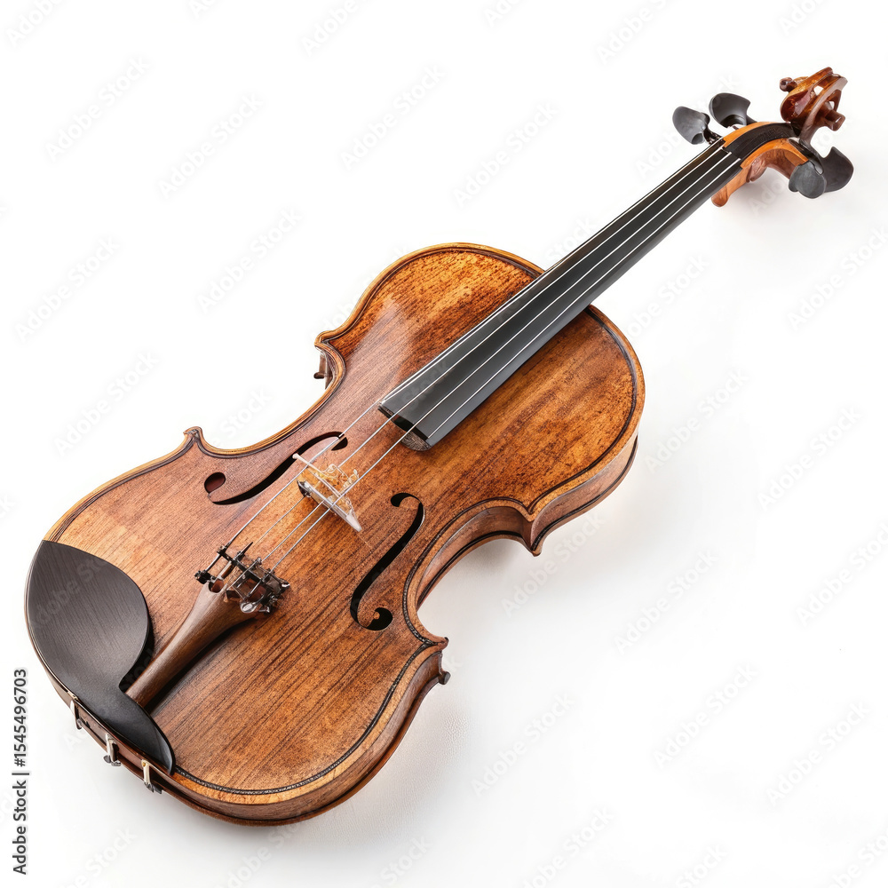Fototapeta premium violin on white background