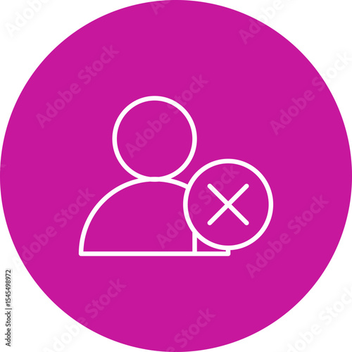 Strike Vector Line Pink Circle Icon Design