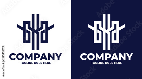 Letter GKA Logo Vector Design