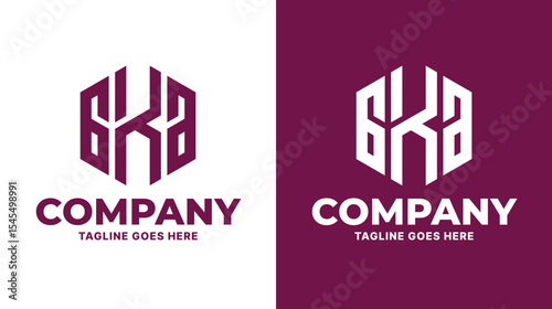 Letter GKA Logo Vector