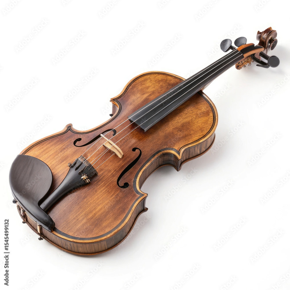 Fototapeta premium violin on white background