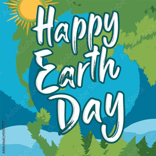 Earth Day Greeting Card Design