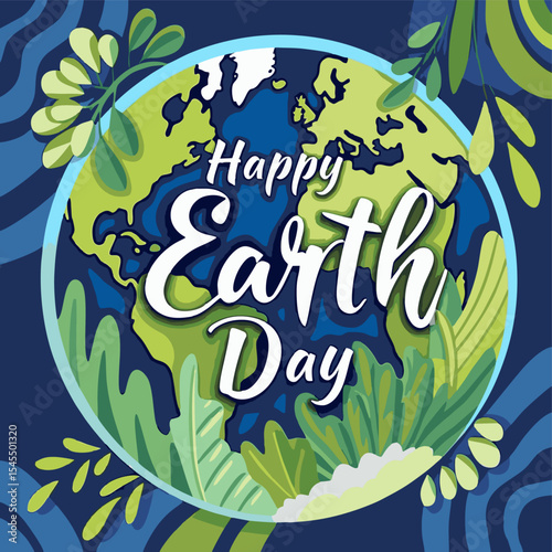 Earth Day Greeting Card Design