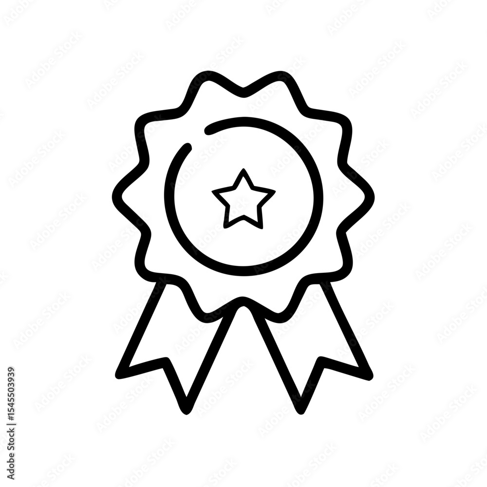 Fototapeta premium Icon of a bowling ball and pins representing the sport