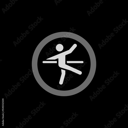 Barre Fitness Circle Icon