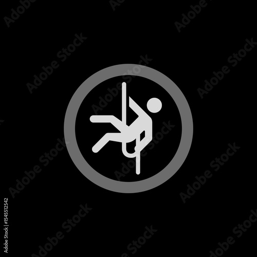 Climbing Circle Icon