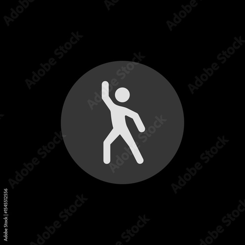 Dance Filled Circle Icon