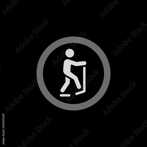 Elliptical Trainer Circle Icon