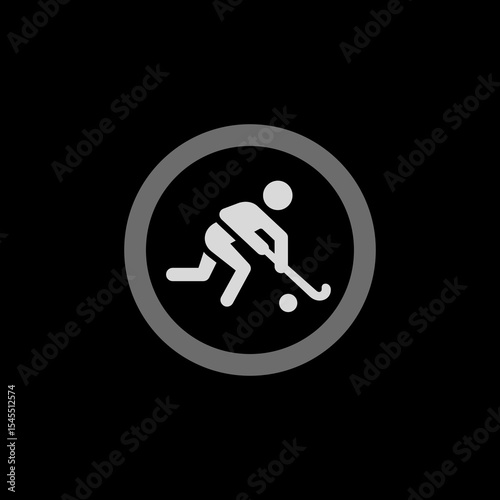 Field Hockey Circle Icon
