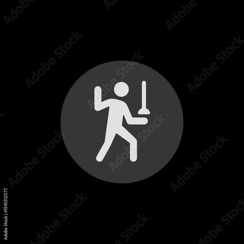 Fencing Filled Circle Icon