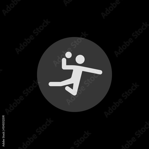 Handball Filled Circle Icon