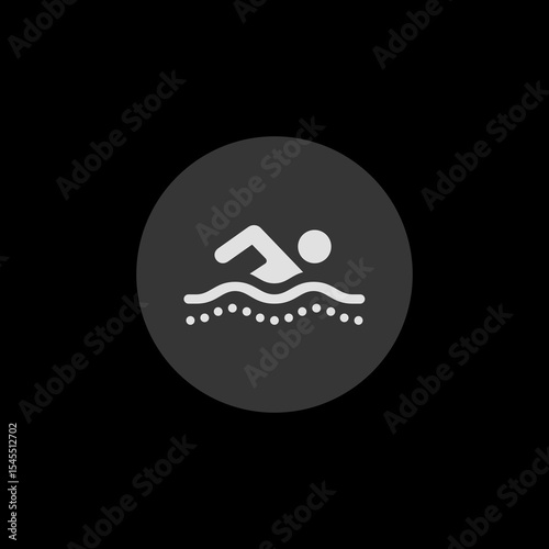 Pool Swimming Filled Circle Icon