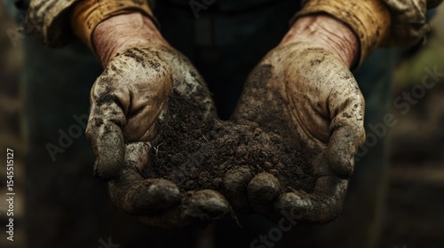 Working Hands Holding Earth, A Symbol of Labor and Environmental Stewardship