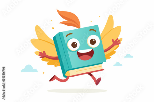 book flying paper wings try