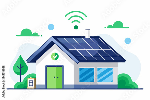 smart home solar green power