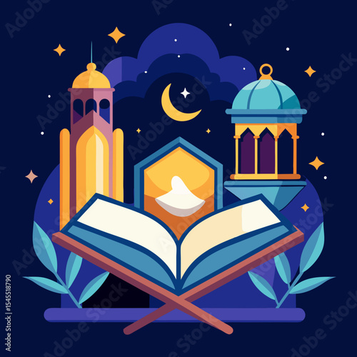 quran and lantern