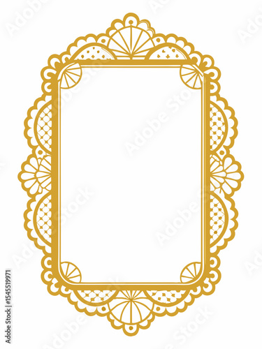 vintage antique lace pattern frame border